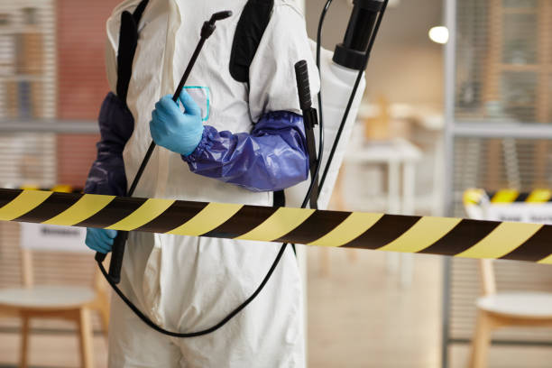 Professional Biohazard Cleanup technician working in Lolita, TX
